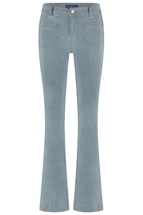 Red Button babette patchpockets denim stripe l